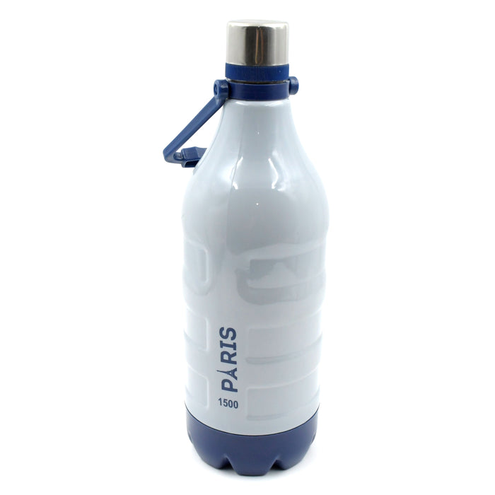 Insulated Water Bottle (1500ml: Leakproof, BPA-Free, Handle & Strap (Sports)