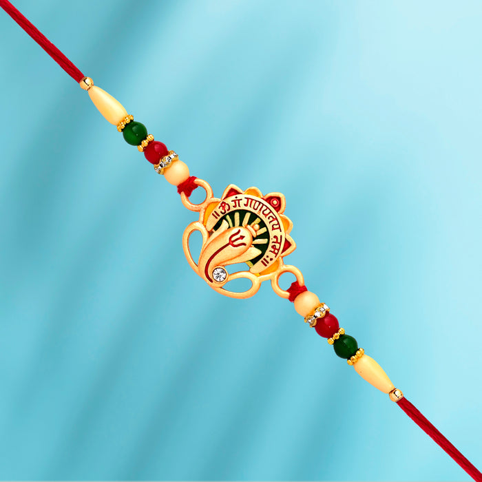 Jewellery Bracelet Rakhi Combo for Brother, Rakhi Gift for Bhaiyya (set of 3)