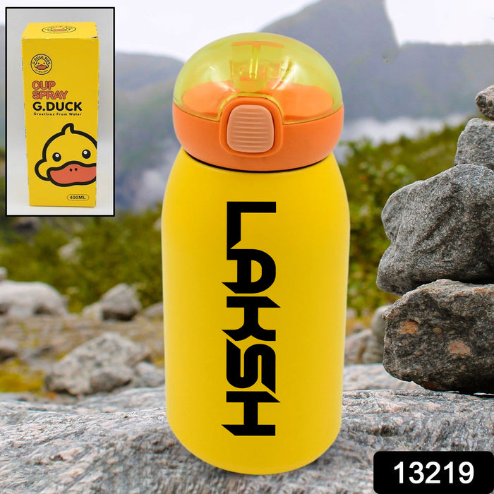 Customize Duck Stainless Steel Water Bottle (1 Pc / Mix Design)