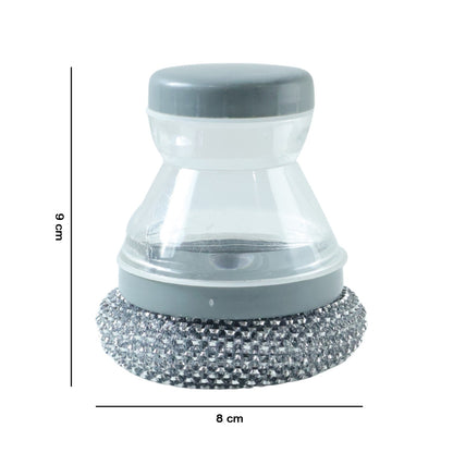 soap filled dish brush