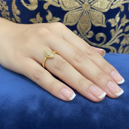 Elegant Gold-Tone Designer Ring – Pack of 6 (Mix Collection)