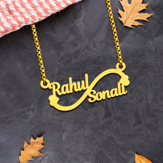 Customize Couple Name Necklace / Double Name Necklace