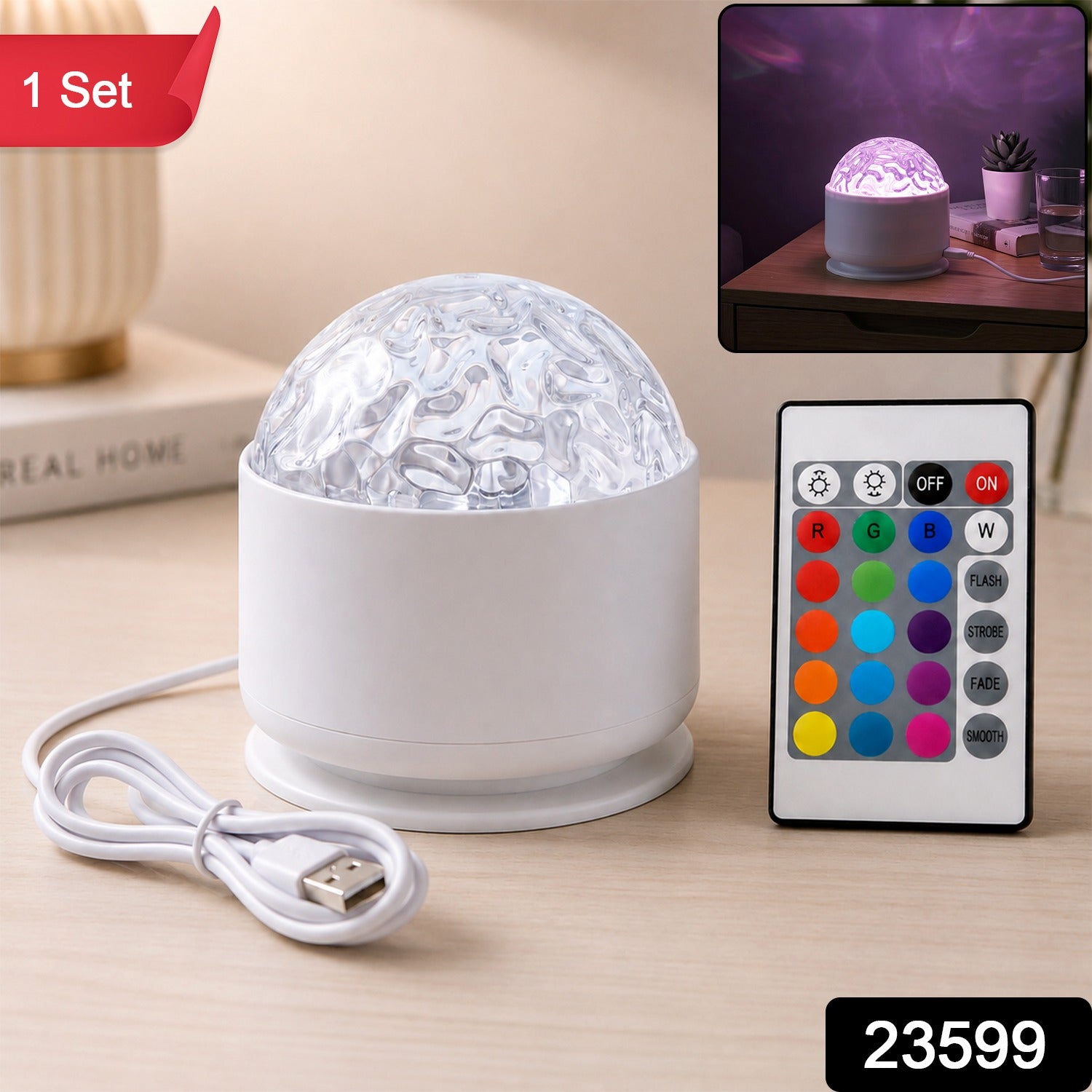 LED Starry Projection Light with Remote for Bedroom