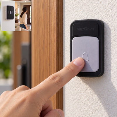 Wireless Doorbell with Push Button, 36 Melodies & Adjustable Volume (1 Set)