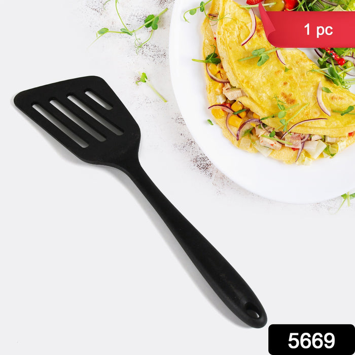 5669 Multipurpose Silicone Spoon, Silicone Basting Spoon Non-Stick Kitchen Utensils Household Gadgets Heat-Resistant Non Stick Spoons Kitchen Cookware Items For Cooking and Baking (1 Pc)