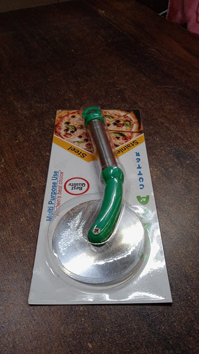 Kitchen Stainless Steel Wheel Pizza Cutter (1 pc)