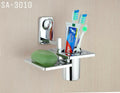 Stainless Steel Soap Dish with Tumbler Holder – Rust-Proof Design