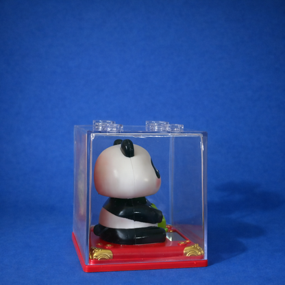 Solar Powered Head-Shaking Panda Toy • Cute Dashboard Bobble Panda