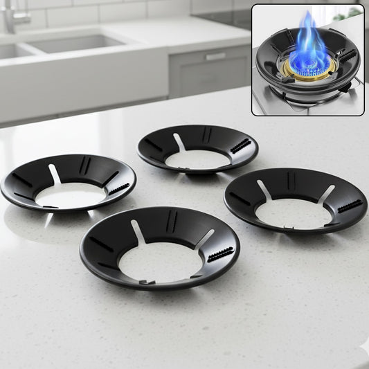 Gas Stove Flame Protector Ring (25 x 25 cm, 4 Pc)