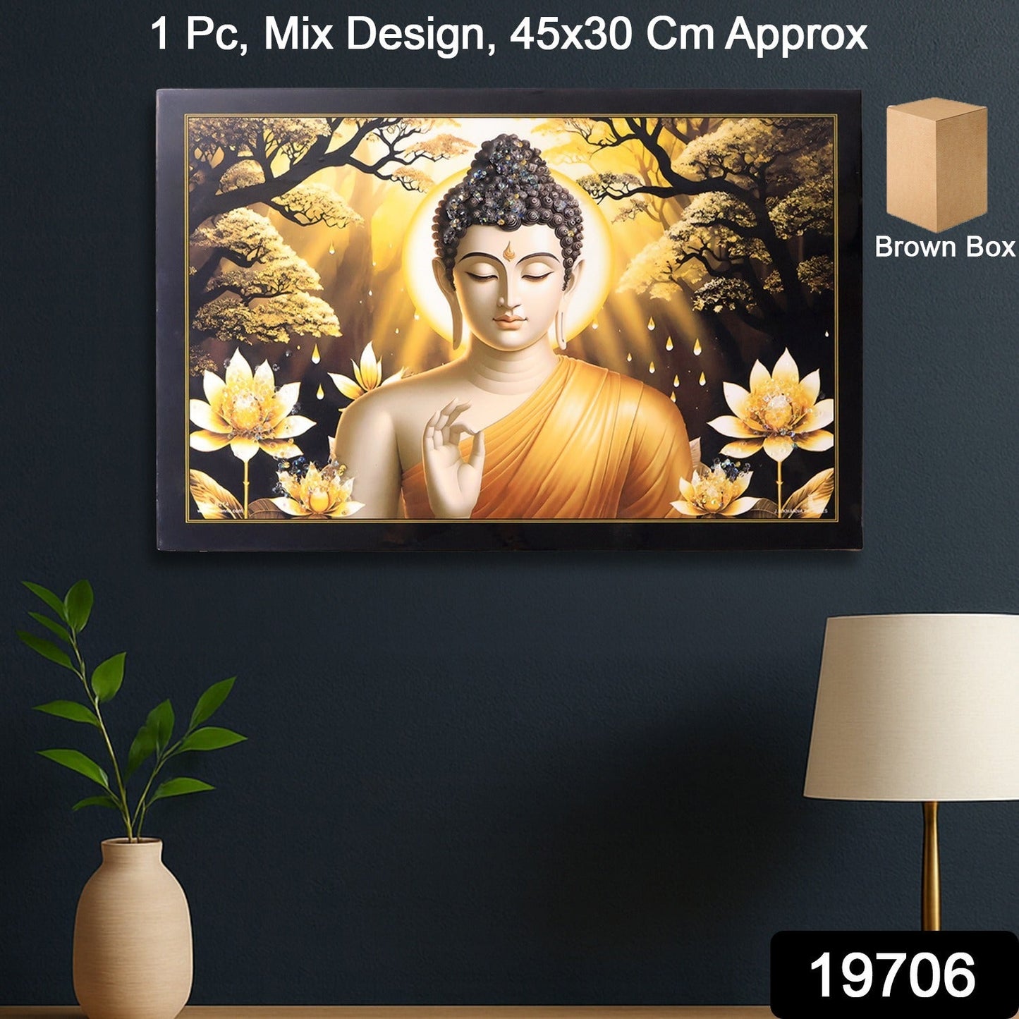 Lord Buddha Wall Painting Frame