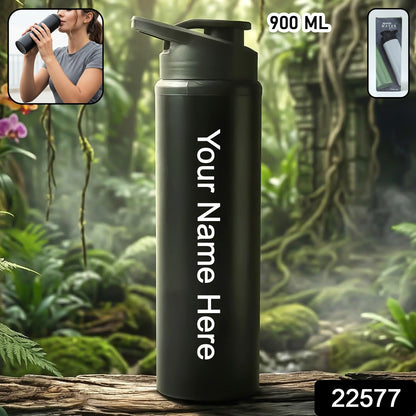 Customized Premium Stainless Steel Sports Water Bottle with Flip Top Lid 900 ML