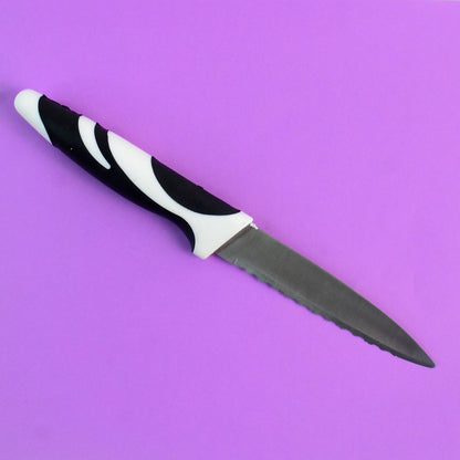 Ritu Stainless Steel Serrated Blade Zebra Kitchen Knife (1 Pc) view 3