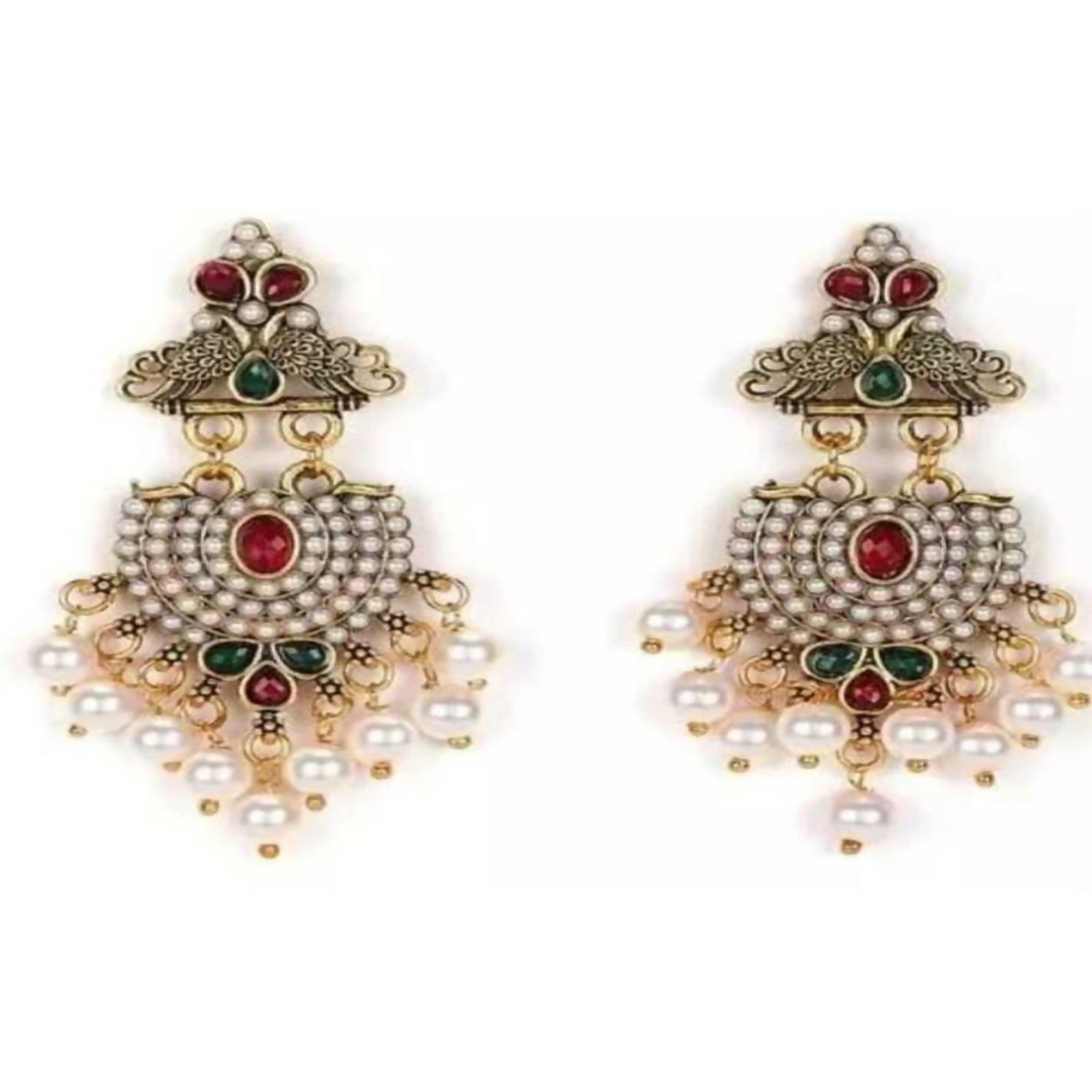 Stylish Fancy Traditional Pearl Jhumka Earrings Navaratri Special Earrings Jhumka For Women