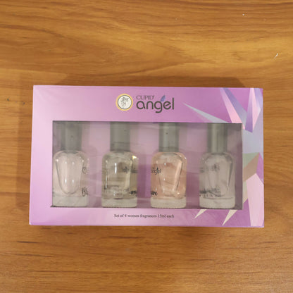 Cupid perfume gift set including mini bottles and box