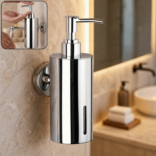 Stainless Steel Wall-Mounted Liquid Soap Dispenser for Bathroom & Kitchen