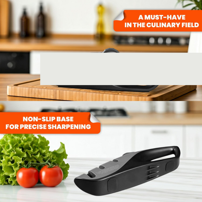 Kitchen Knife Sharpener – Handheld for Chefs & Serrated Knives (1 Pc, Chopper Not Included)