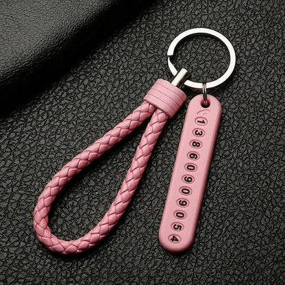 Car keychain and number plate detail