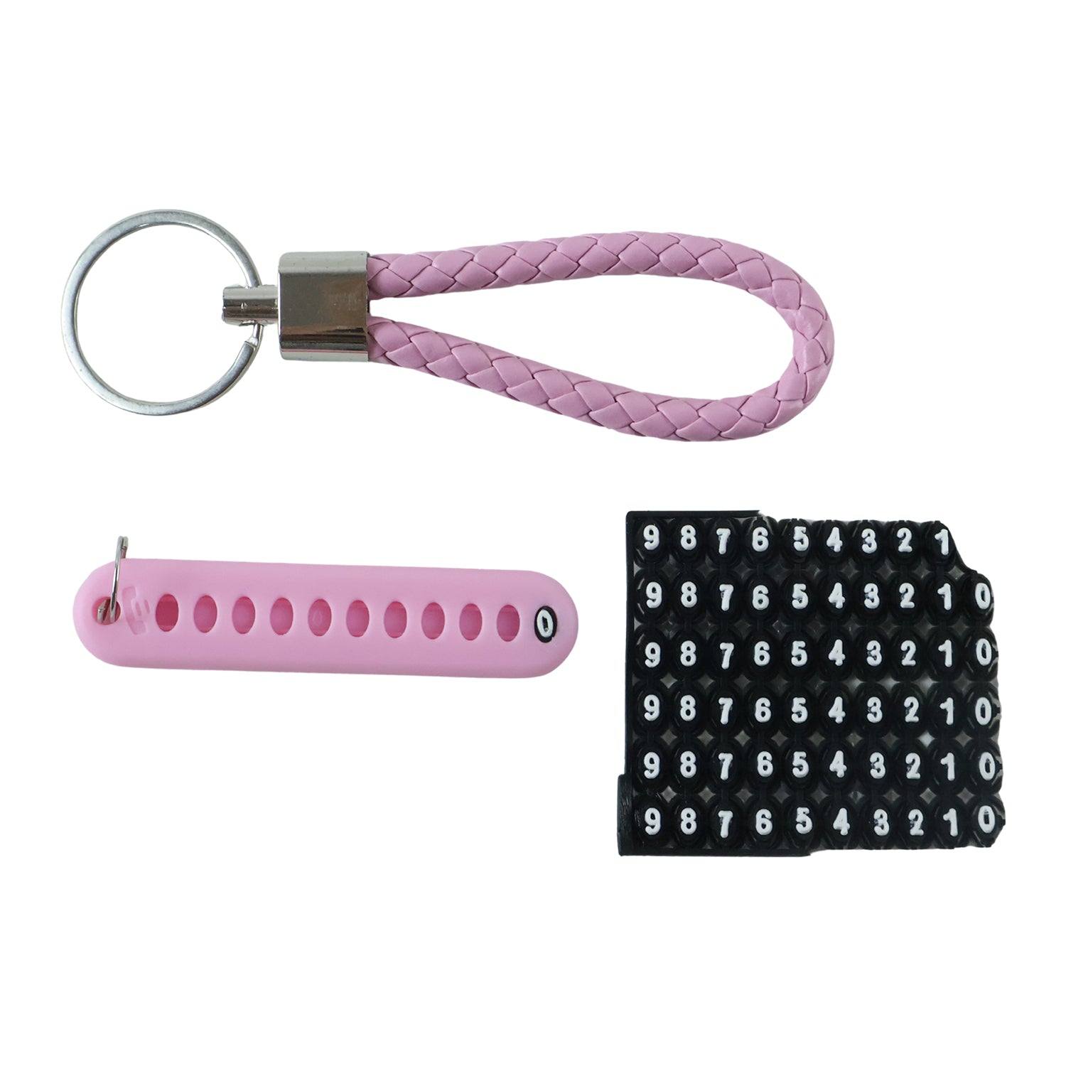 Anti lost keychain white background