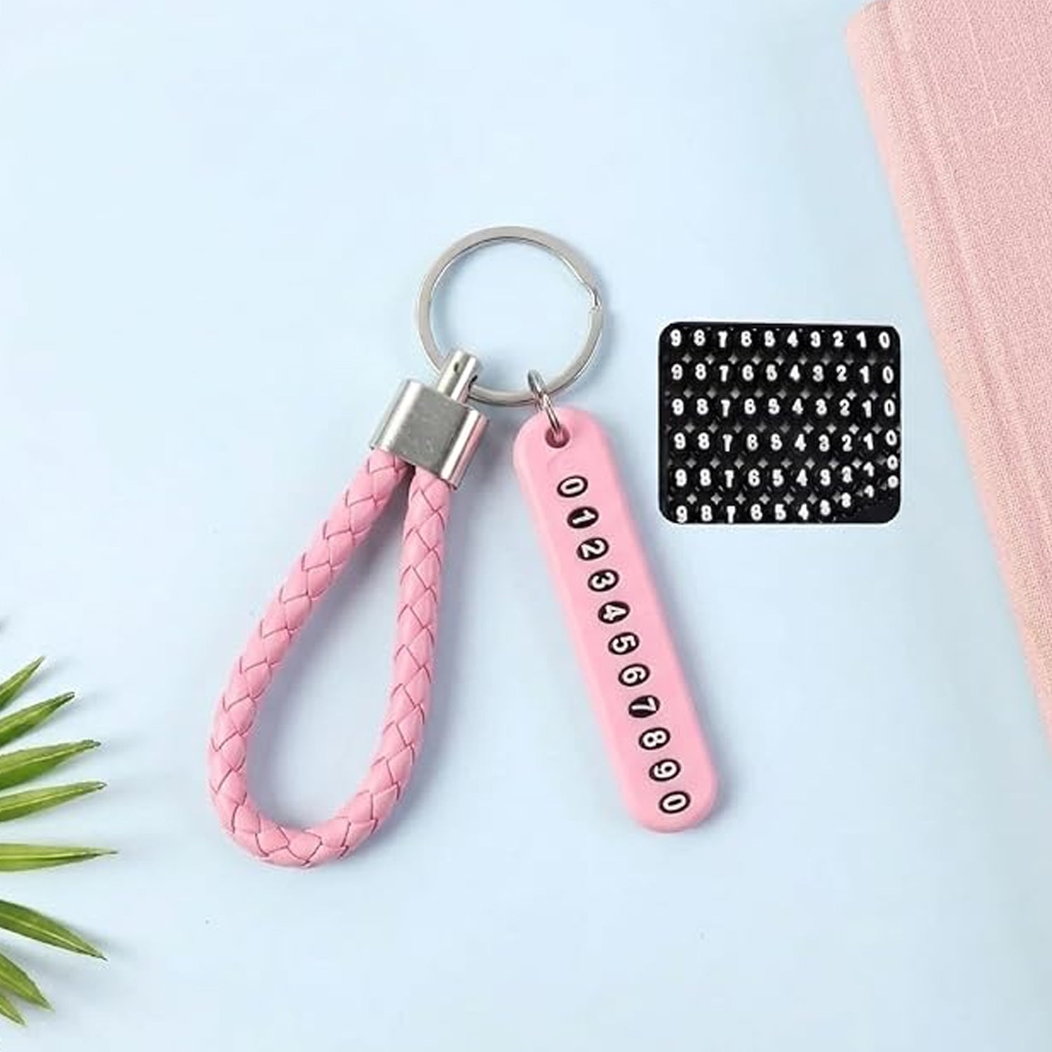 Braided loop car key holder