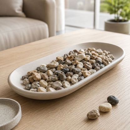 Pebbles aquarium vase planter