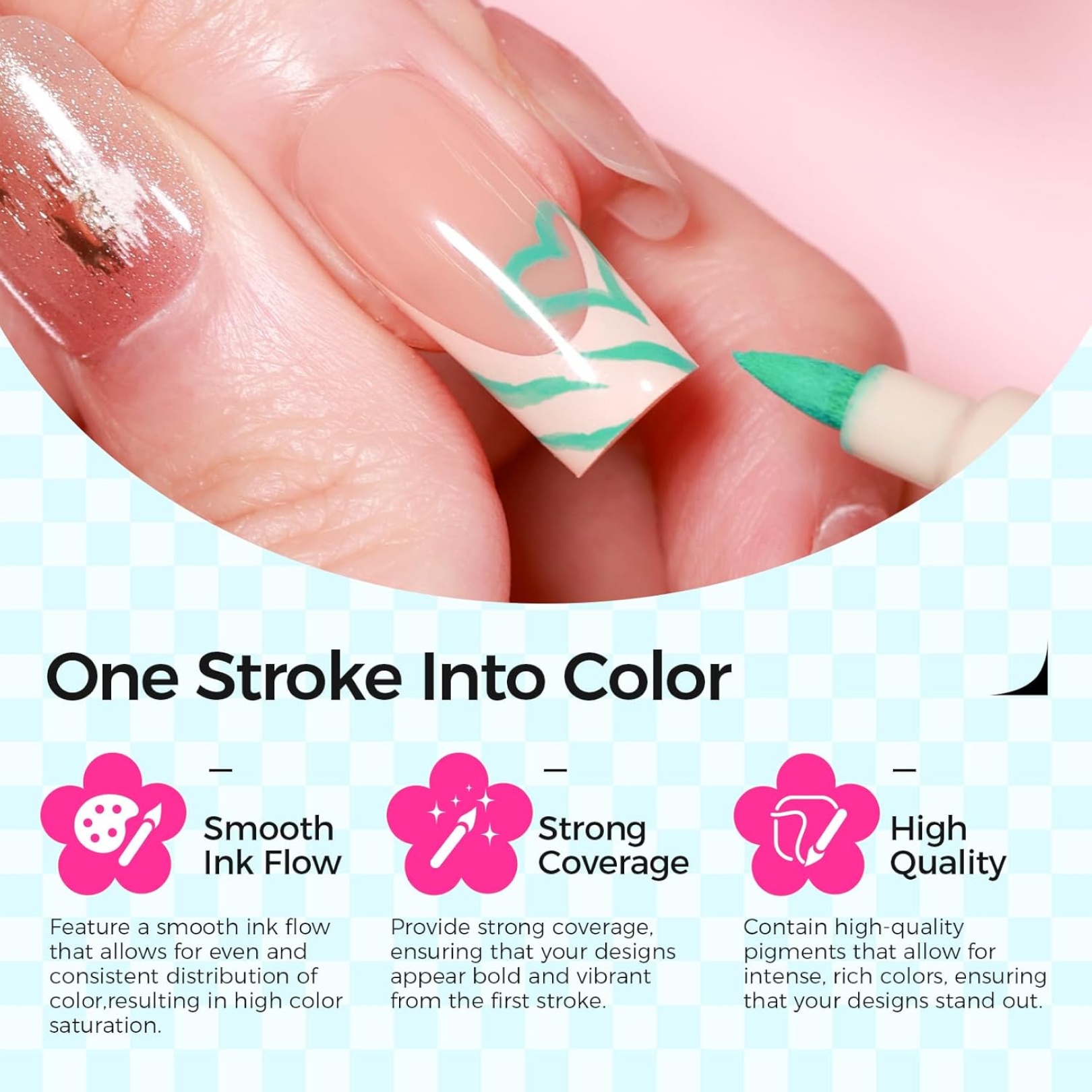 Nail Art Point Pen and Set Used by Women's for Their Fashion Purposes (Pack of 5Pcs)