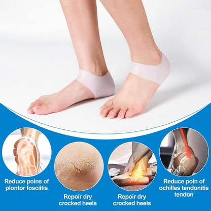 Anti Crack Silicone Half Gel Heel And Foot Protector Moisturizing Socks