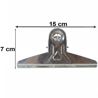 Metal paper binder clip view 6