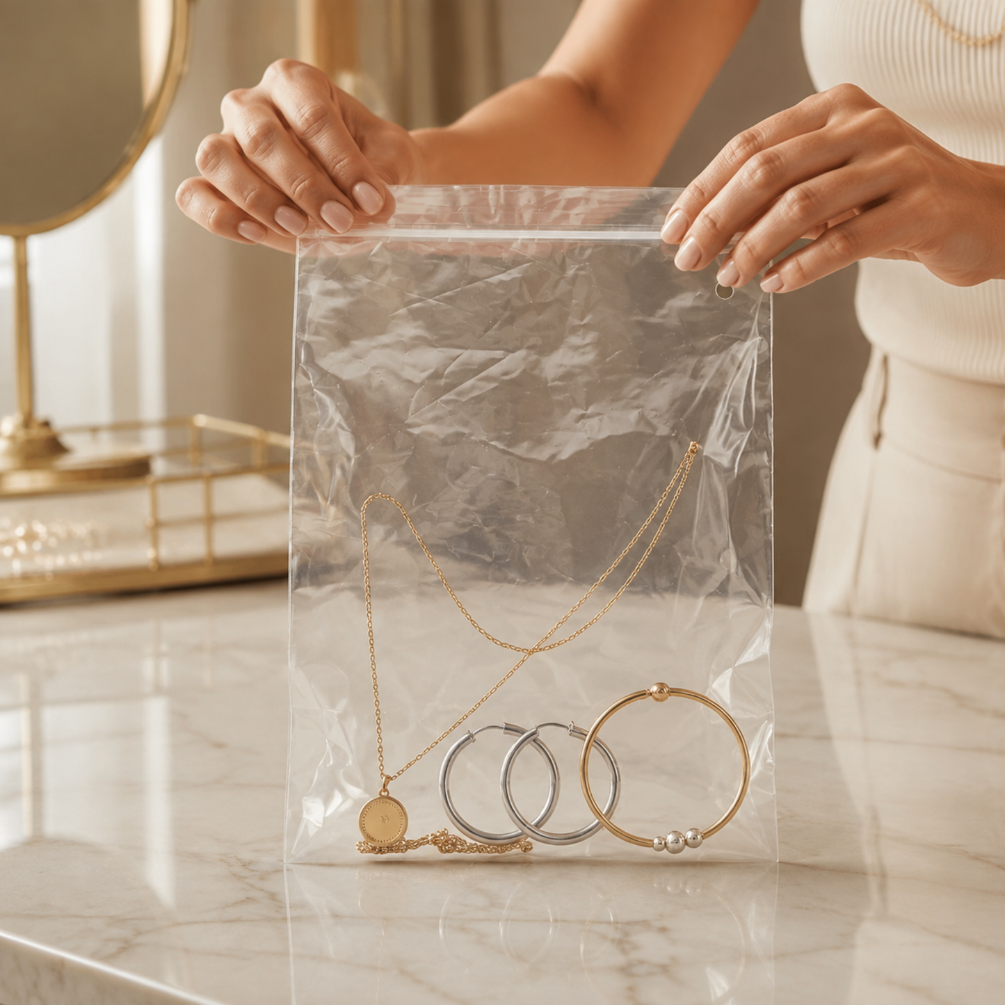 Plastic Zip Lock Bag – Reusable 33x23 cm for Secure Storage