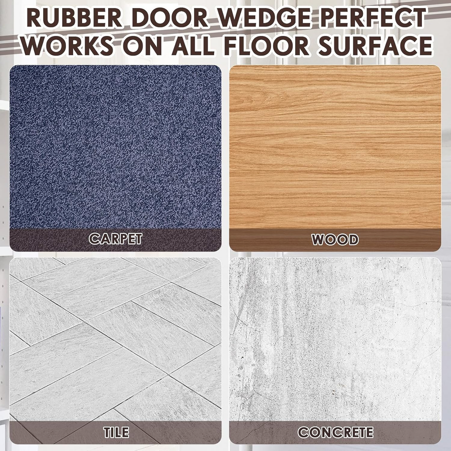 Self-Sucking Silicone Door Stopper (5 Pcs Set)