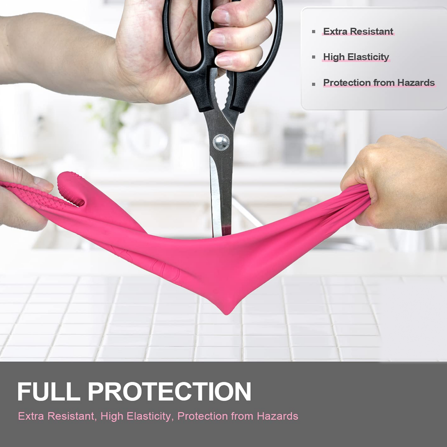 पुन: प्रयोज्य सिलिकॉन सफाई ब्रश स्क्रबर दस्ताने (बहुरंगी) 