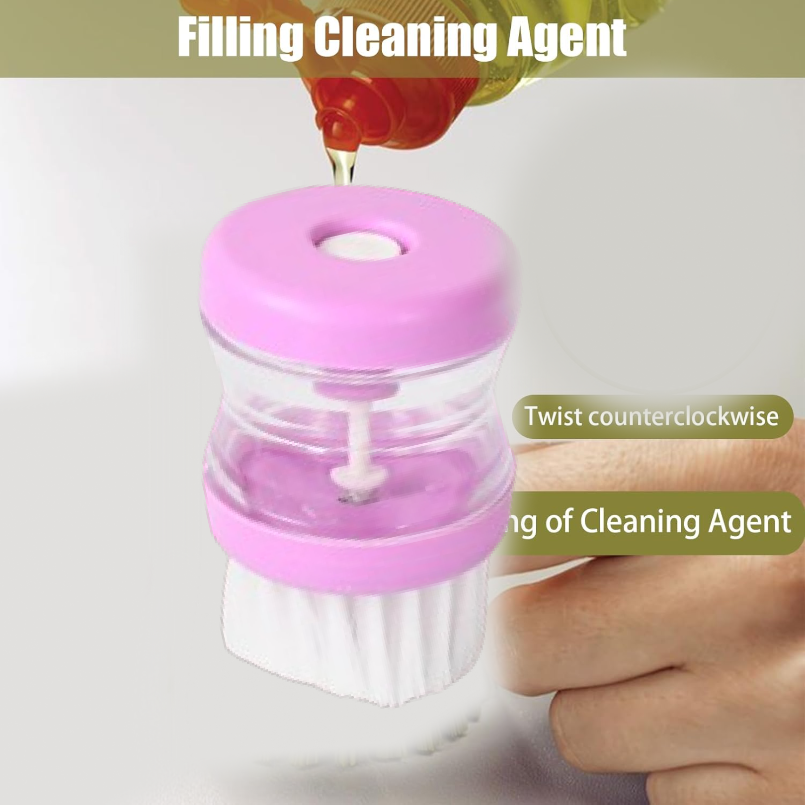 159 પ્લાસ્ટિક વૉશ બેસિન બ્રશ ક્લીનર વિથ લિક્વિડ સોપ ડિસ્પેન્સર (મલ્ટીકલર)