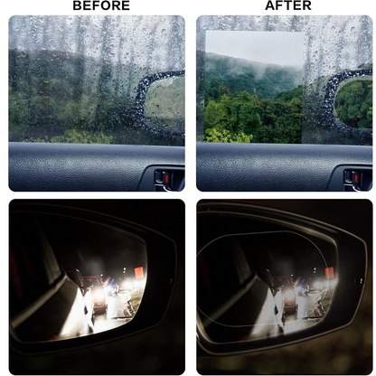 Car Mirror Anti Fog Film Rearview Side Mirror Waterproof Clear Film (1 Pc)