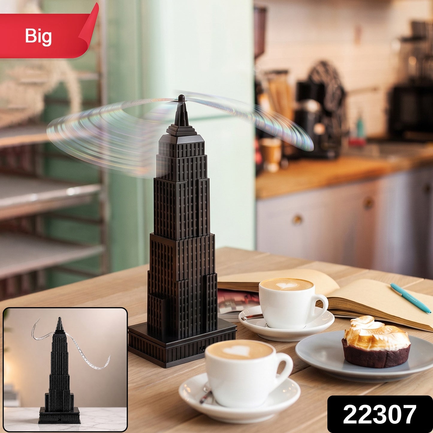 Big Tabletop Fly Repeller Fan Large Tower Design Food Protection (1 Pc)
