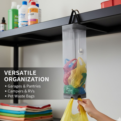 Hanging Waste Bag Holder – Large Capacity Garbage Storage with Sturdy Handle for Home, Kitchen & Restaurant (1 Pc)