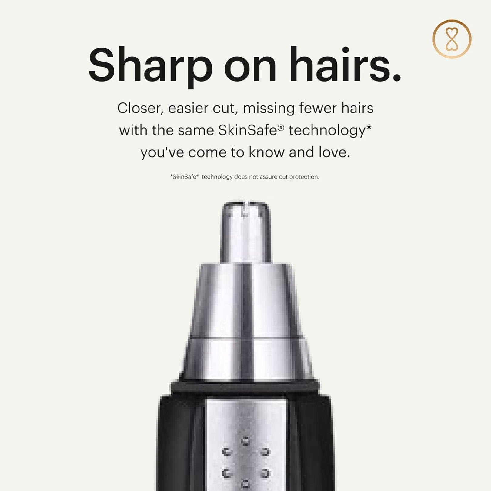 Sharp Steel Battery-Operated Ear and Nose Hair Trimmer