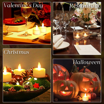 12 ફ્લેમલેસ ફ્લોટિંગ કેન્ડલ્સનો 6432 સેટ બેટરી ઓપરેટેડ ટી લાઈટ્સ ટીલાઈટ કેન્ડલ - ડેકોરેટિવ, વેડિંગ.( દિયા , દિવો , દિવા , દીપક , જ્યોતિ ,)