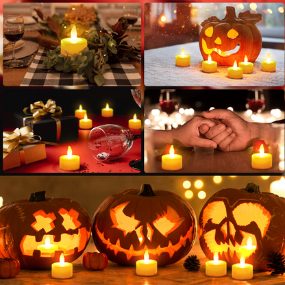 12 ફ્લેમલેસ ફ્લોટિંગ કેન્ડલ્સનો 6432 સેટ બેટરી ઓપરેટેડ ટી લાઈટ્સ ટીલાઈટ કેન્ડલ - ડેકોરેટિવ, વેડિંગ.( દિયા , દિવો , દિવા , દીપક , જ્યોતિ ,)