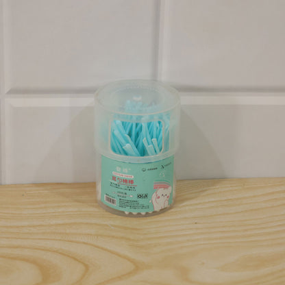 Dual End Cotton Swab Sticks with Scoop Tip for Personal Care (100 Pc)
