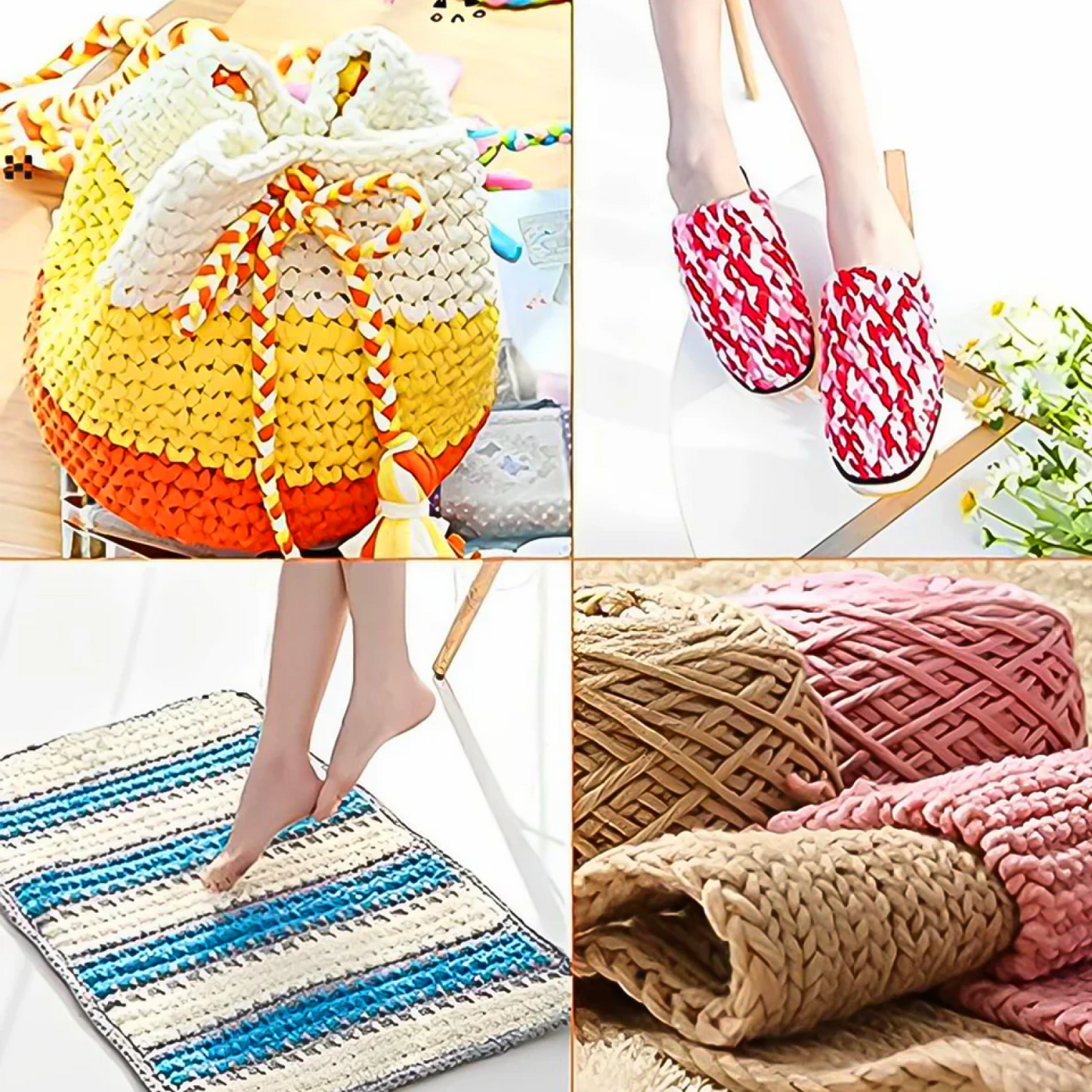 Aluminium Multicolor Knitting Needles, Crochet Kit (12 Pcs Set)