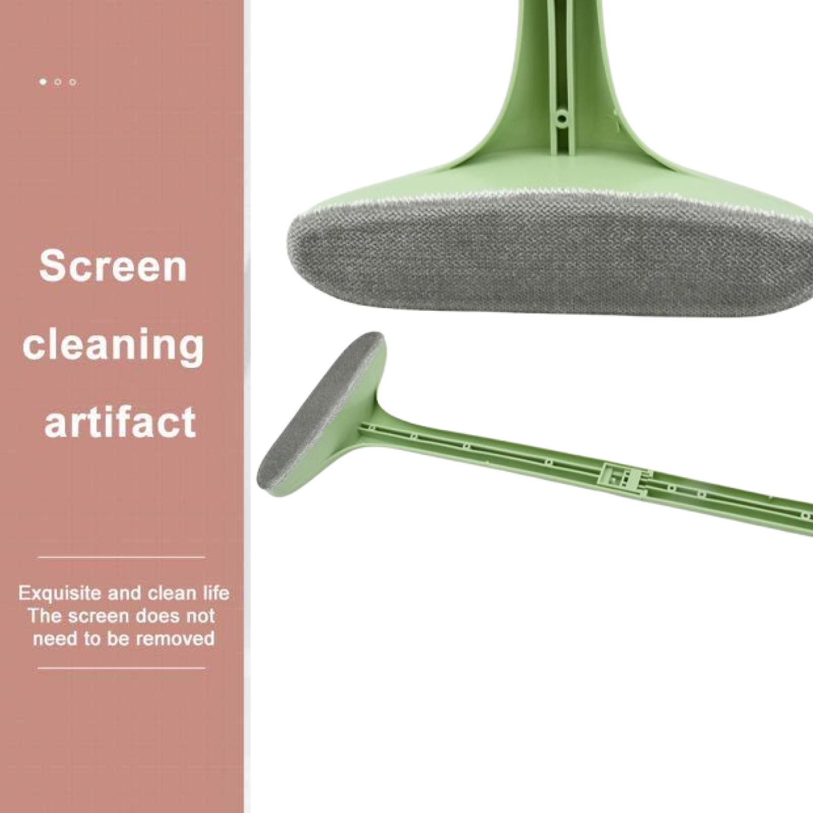 Window Screen Cleaning Brush With Extendable Handle (1 Pc)