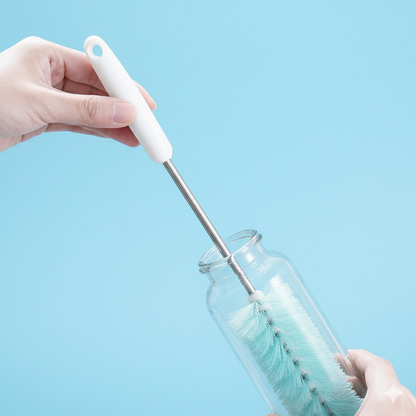 1527 સ્વેબ જાર, બોટલ, થર્મોસ, કન્ટેનર, સિંક, ડીશ, બાઉલ્સ માટે બહુહેતુક લાંબા હેન્ડલ બોટલ ક્લીનિંગ બ્રશ