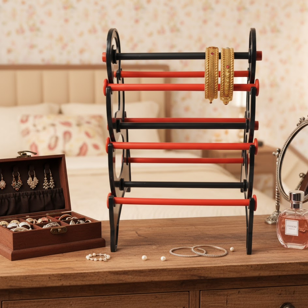 चूड़ी स्टैंड 3 स्टेप चूड़ी स्टोरेज ऑर्गनाइज़र डिस्प्ले और घर के लिए उपयुक्त
