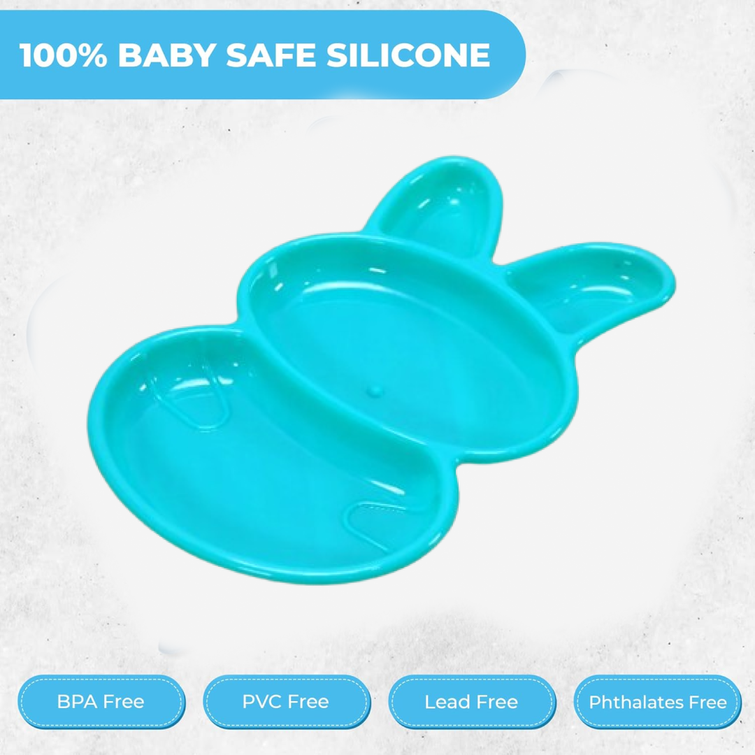 6-Piece Rabbit Shape Dish Set for Kids (Multicolor)