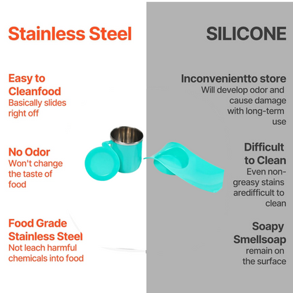 2851 નાસ્તાની ટ્રે અને ઈનસાઈડ સ્ટીલ કપ 350ml બ્રેક ટાઈમ ટ્રે બાળકો અને ઘર વપરાશ માટે