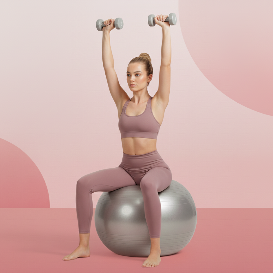 Heavy Duty Gym Ball Non-Slip Stability Ball with Foot Pump for Total Body Fitness (Copy)