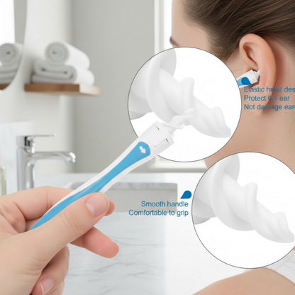 Smart Swab Silicone Easy Earwax Removal with 16 Replacement Disposable Soft Tips / Ear Wax