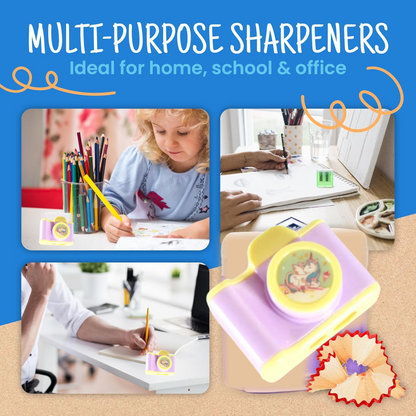 Camera Shape Pencil Sharpener – Stylish & Lightweight Manual Sharpener for Kids & Office Use (1 Pc)