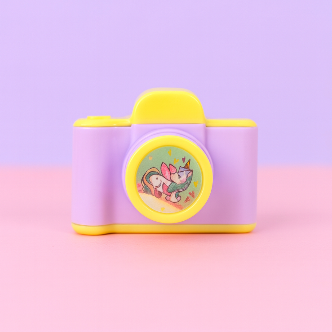 Camera Shape Pencil Sharpener – Stylish & Lightweight Manual Sharpener for Kids & Office Use (1 Pc)