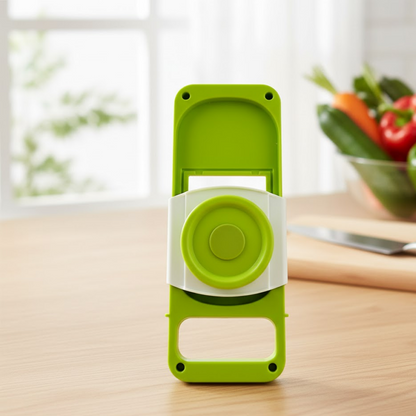 Slicer for Kitchen 5 in 1 Foldable Vegetable Slicer Blade Potato Cutter, Veggie Slicer, Onion Slicer, Julienne Grater with Protective Guards, Stainless Steel Blade