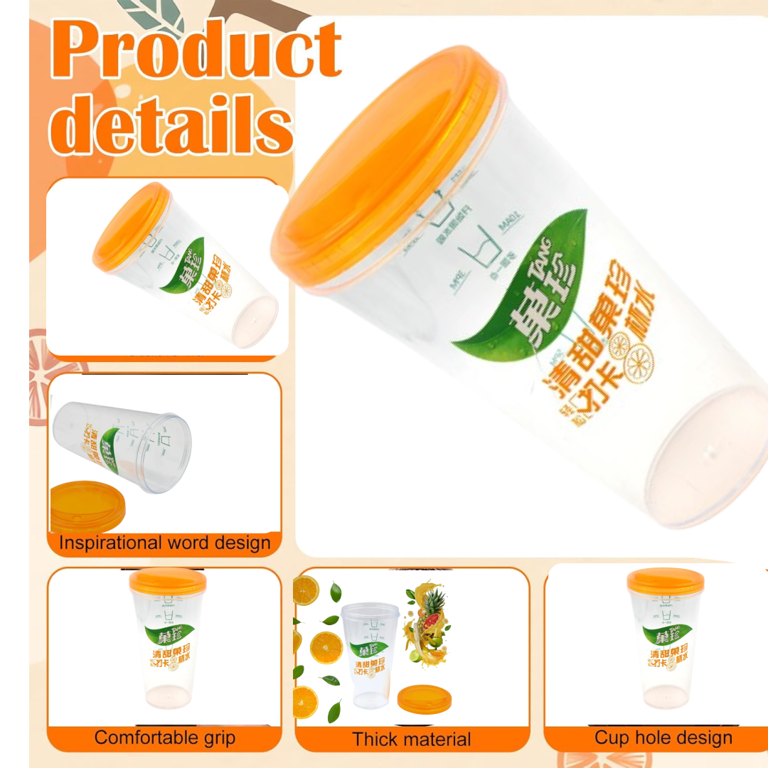 प्लास्टिक का पानी, घर के बाहरी कामों के लिए कॉफी कप, प्रशंसा और प्रेरणा पोर्टेबल प्लास्टिक कॉफी कप / टम्बलर यात्रा, घर, कार्यालय, यात्रा प्रेमियों के लिए उपहार